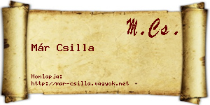 Már Csilla névjegykártya